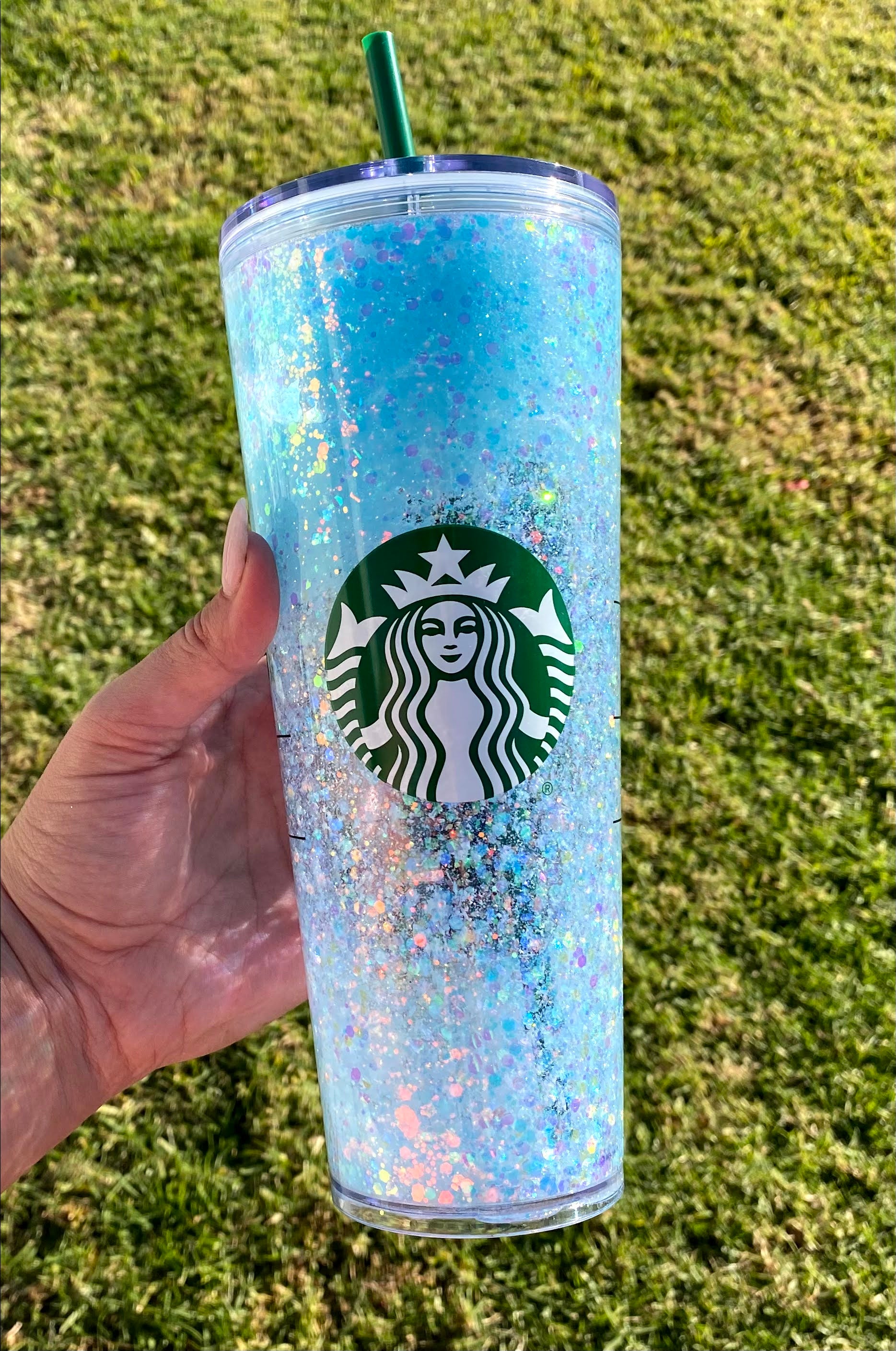 Jem and the Holograms Inspired Venti Glitter Snowglobe Starbucks on sale Cup